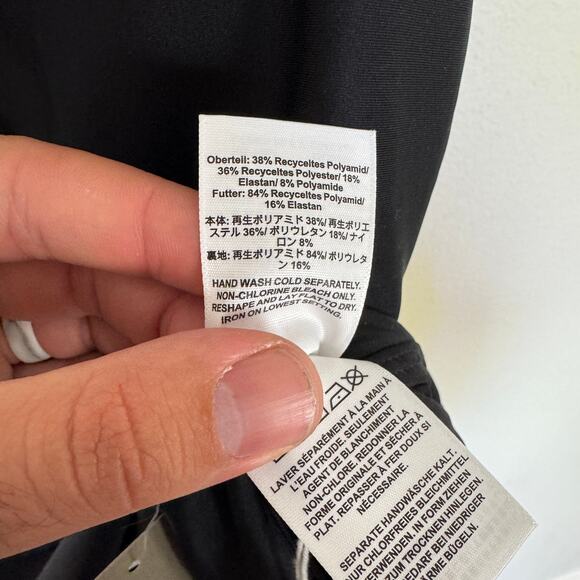 J.Crew Gail Classic Sculpt Swimsuit SZ 4 Black One-Piece Racerback Removable Pad - Picture 7 of 9